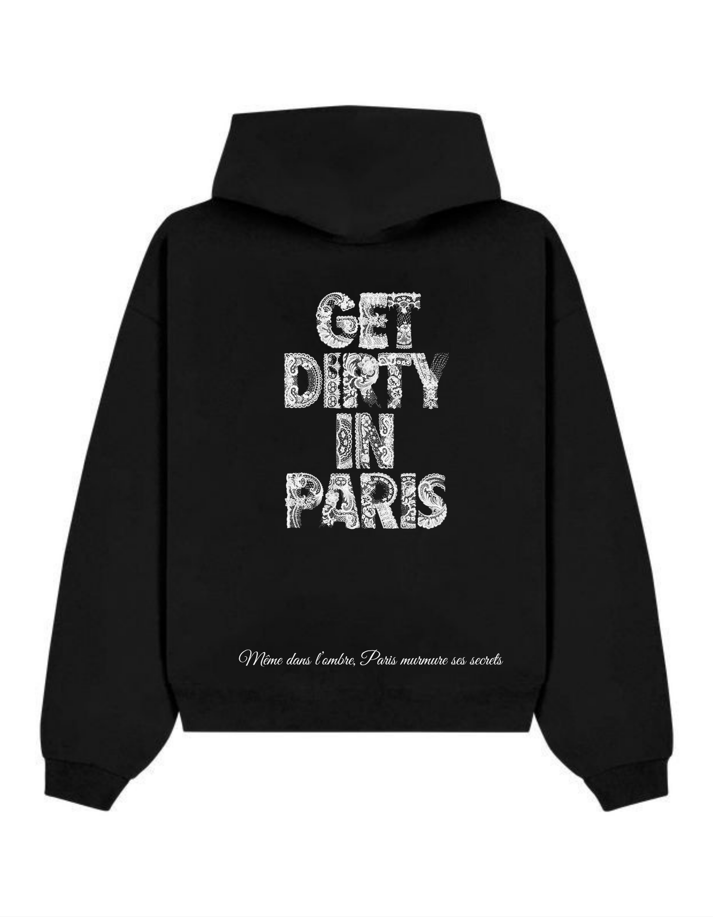 Black Graphics Hoodie