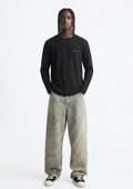 Signature Waffle Long Sleeve Oversized T-Shirt