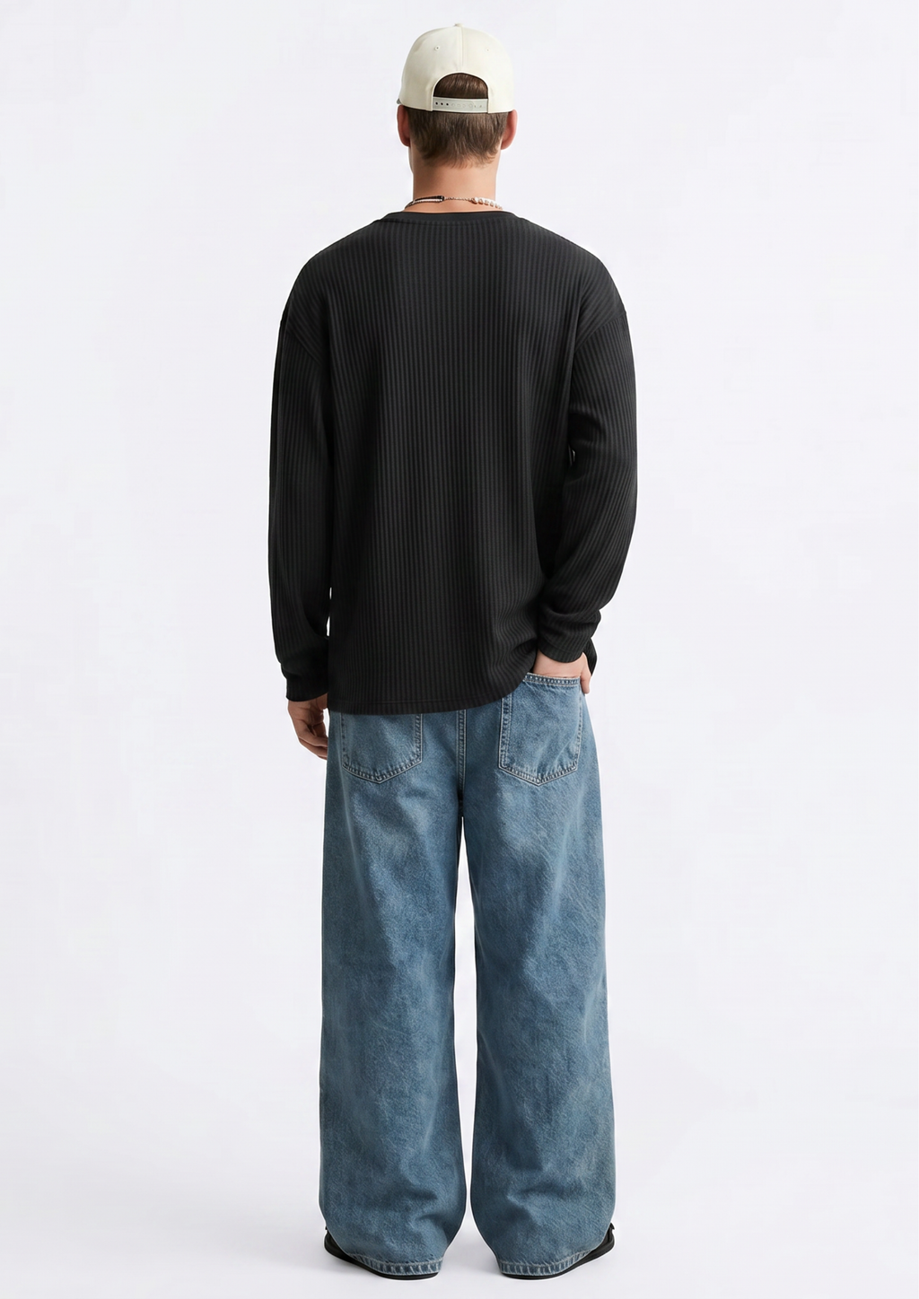 Series 24 Waffle Long Sleeve Oversized T-Shirt