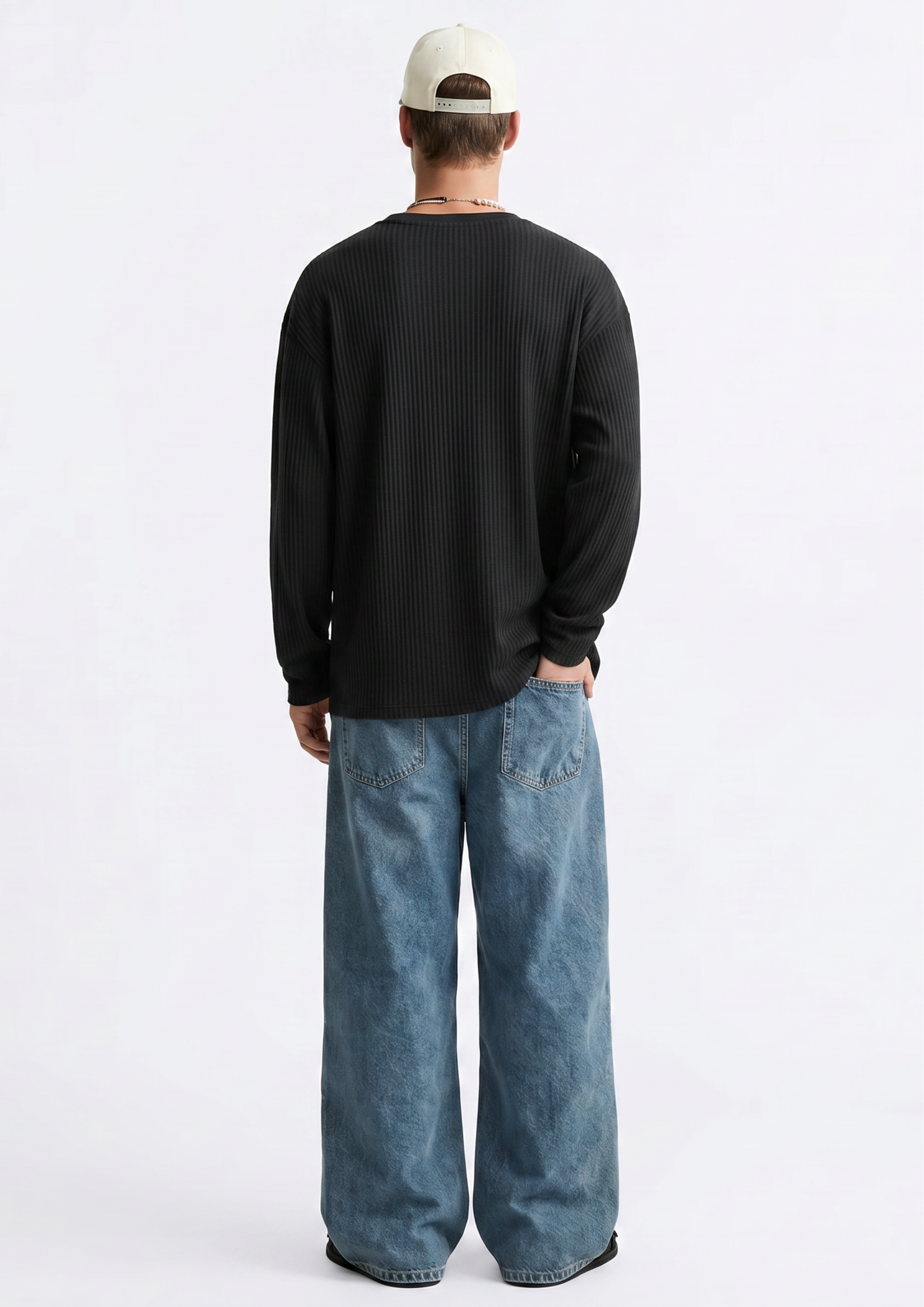 Series 24 Waffle Long Sleeve Oversized T-Shirt