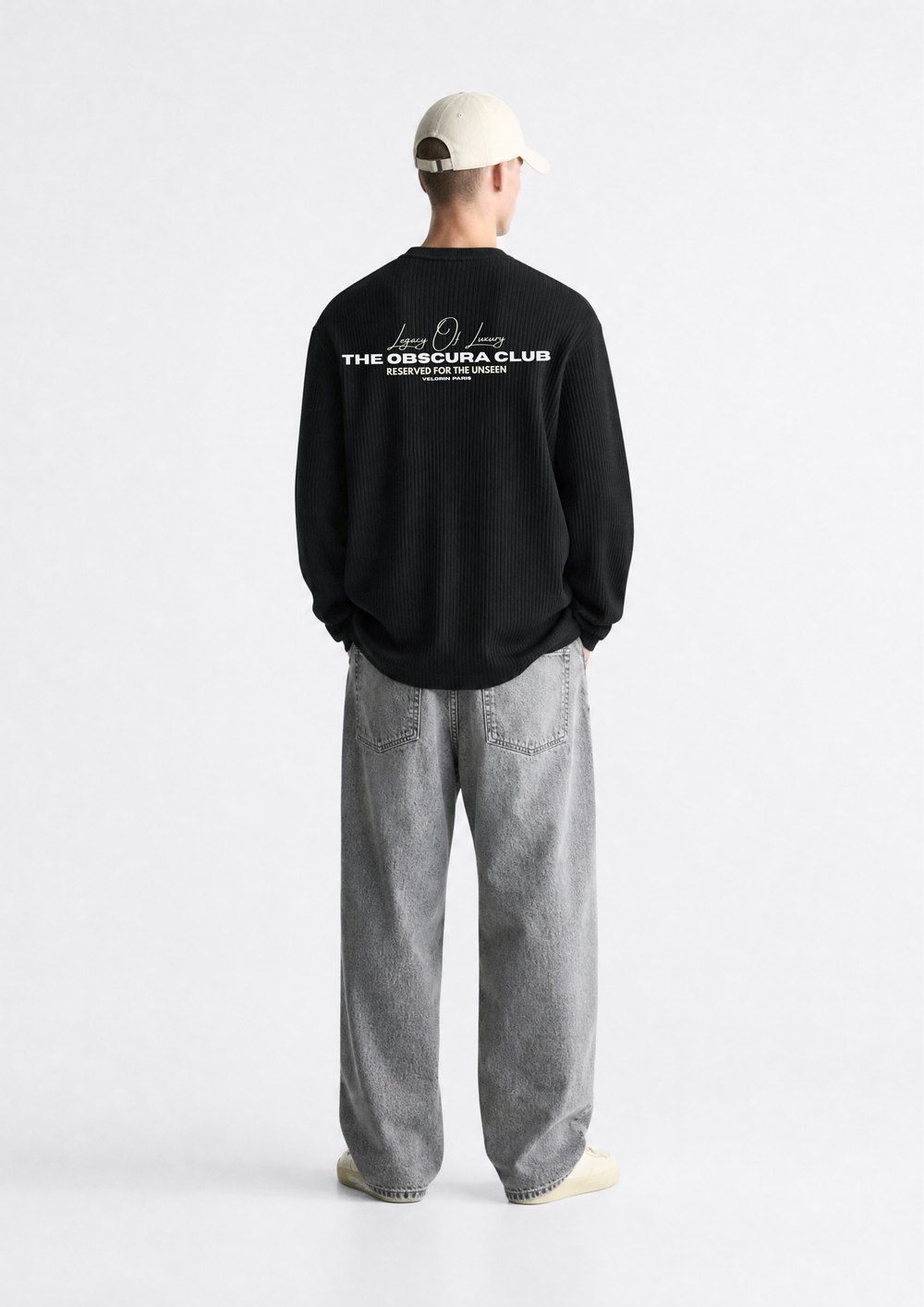Obscura Legacy Waffle Long Sleeve Oversized T-Shirt