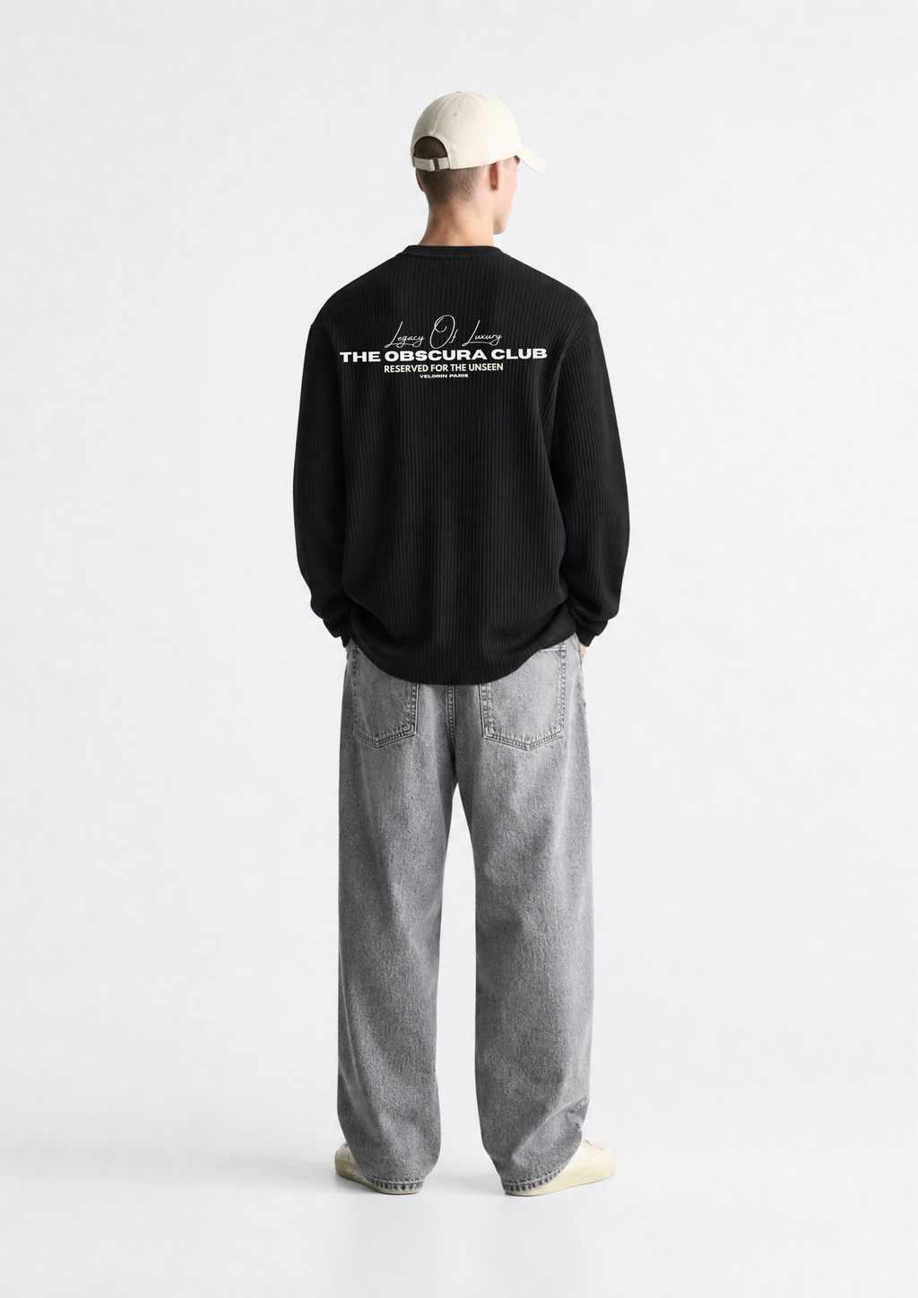 Obscura Legacy Waffle Long Sleeve Oversized T-Shirt