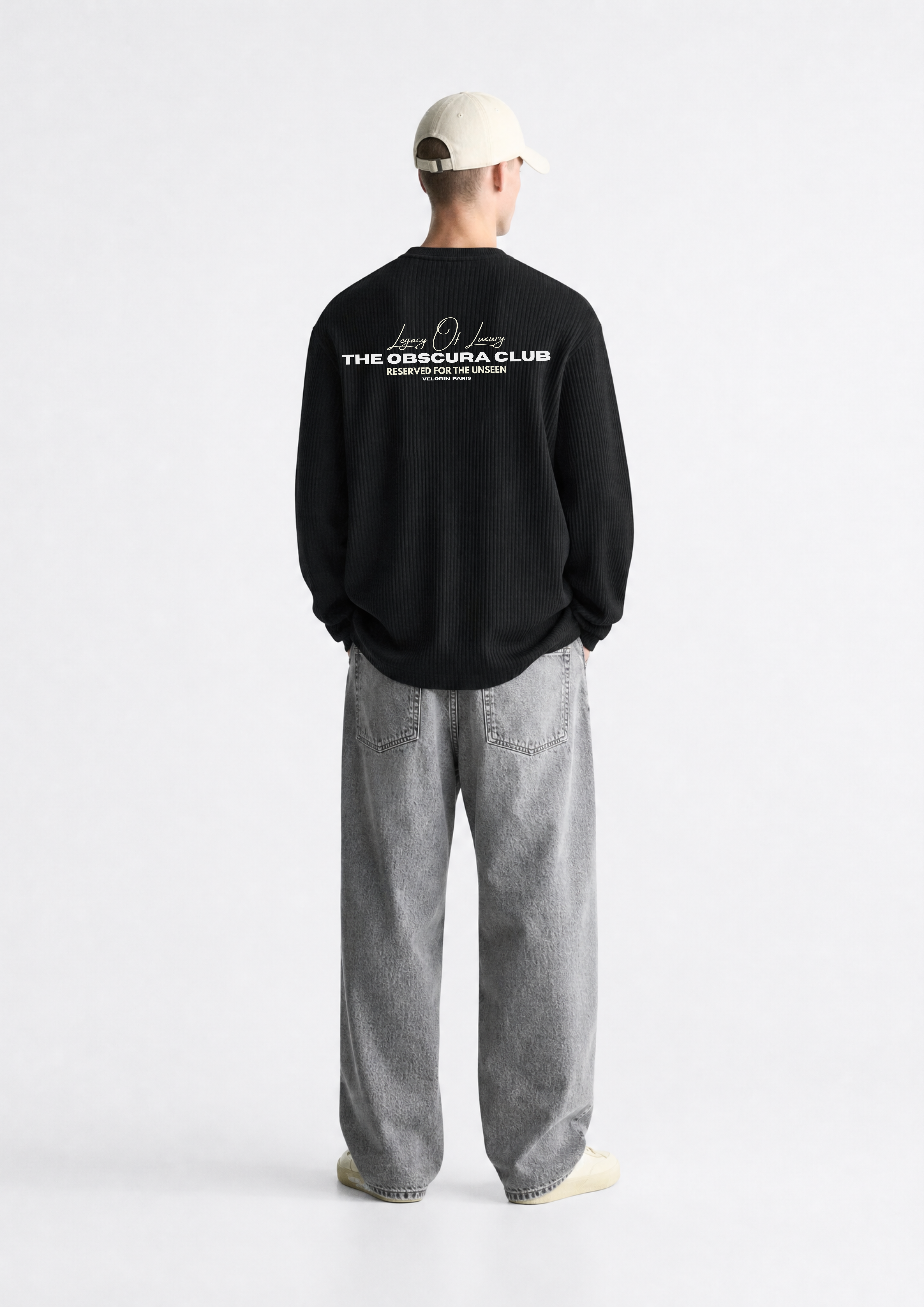 Obscura Legacy Waffle Long Sleeve Oversized T-Shirt