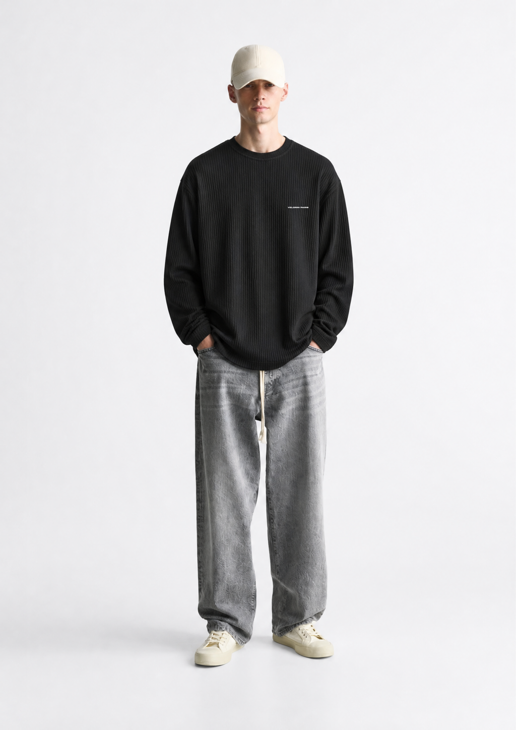Obscura Legacy Waffle Long Sleeve Oversized T-Shirt