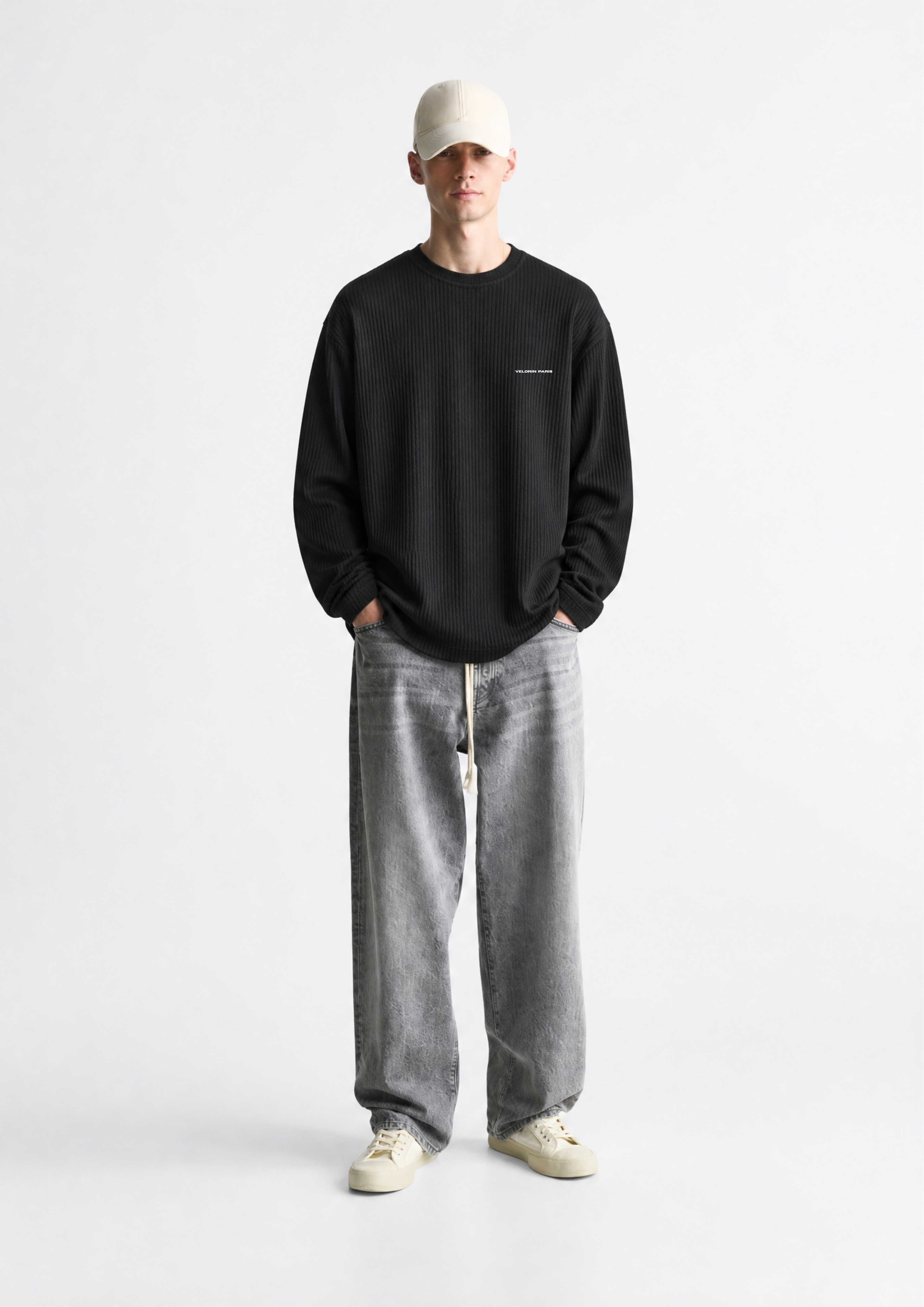 Obscura Legacy Waffle Long Sleeve Oversized T-Shirt
