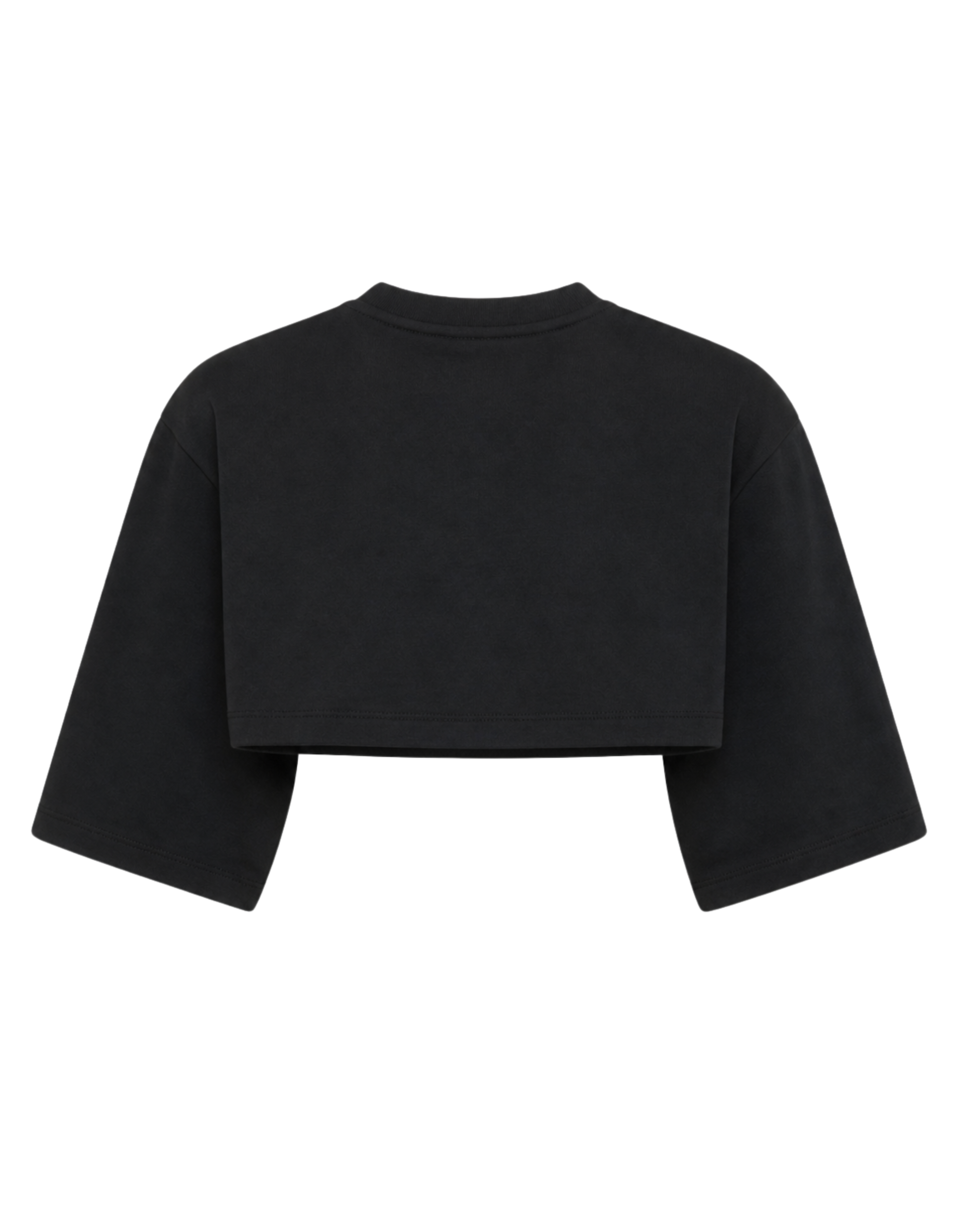 Signature Boxy Oversized Cropped T-Shirt