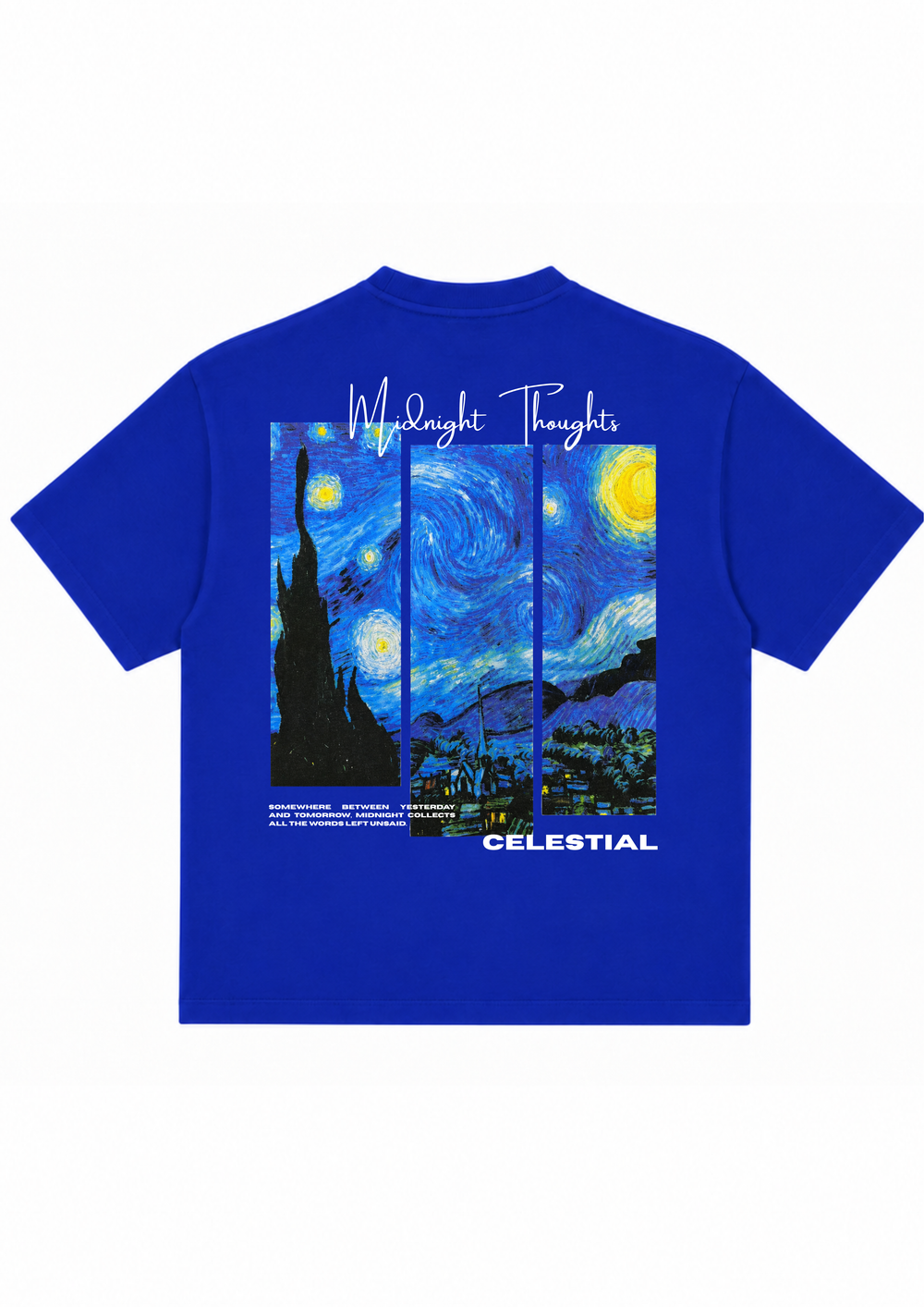 MIDNIGHT THOUGHTS - VELORIN PARIS OVERSIZED T-SHIRT