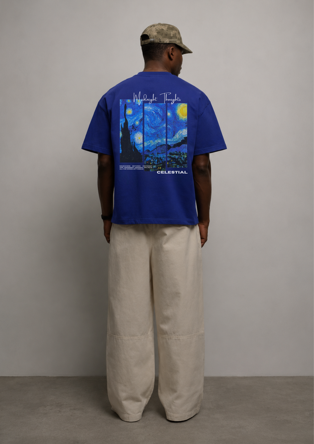 MIDNIGHT THOUGHTS - VELORIN PARIS OVERSIZED T-SHIRT