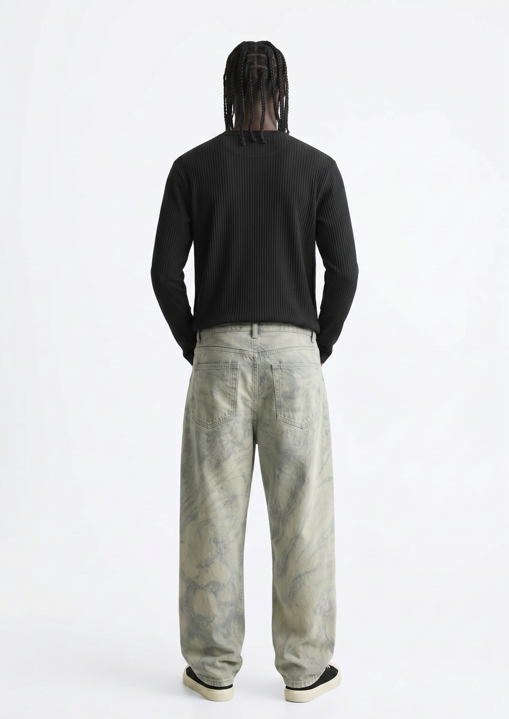Signature Waffle Long Sleeve Oversized T-Shirt
