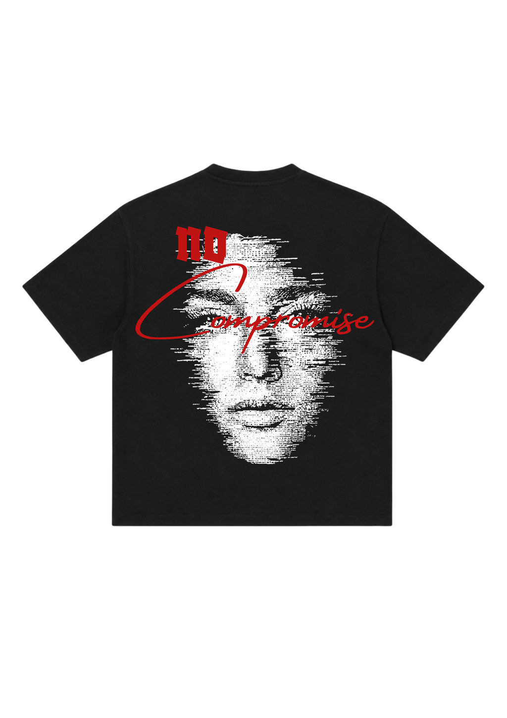 NO COMPROMISE - VELORIN PARIS BLACK OVERSIZED T-SHIRT
