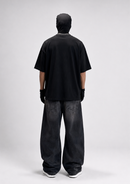 BLACKOUT VISION - VELORIN PARIS BLACK OVERSIZED T-SHIRT