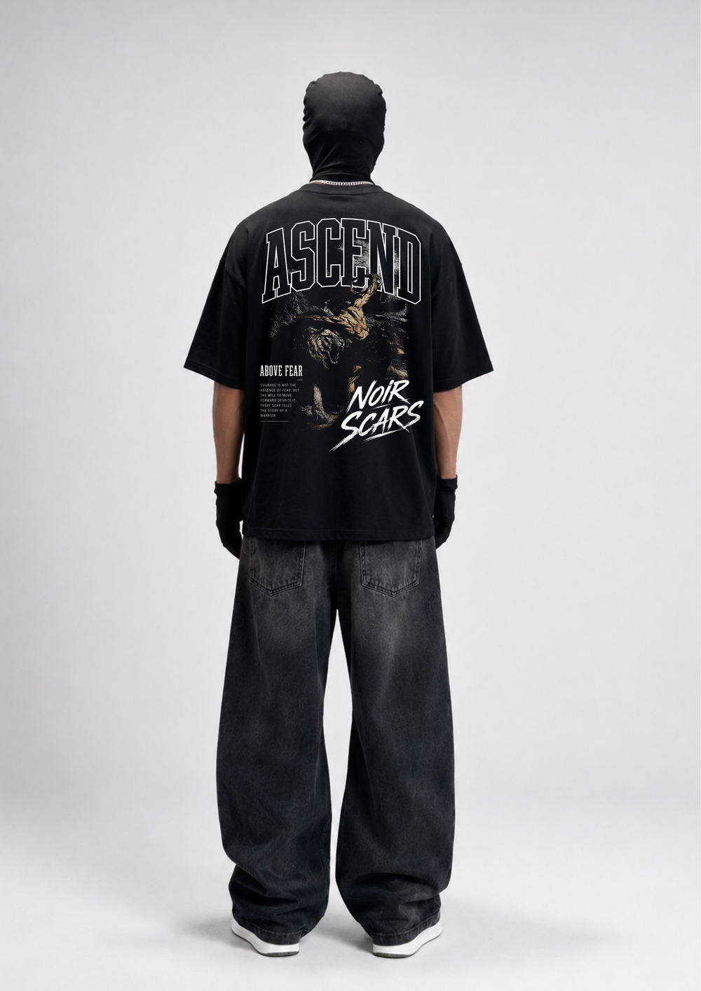 ASCEND - VELORIN PARIS BLACK OVERSIZED T-SHIRT