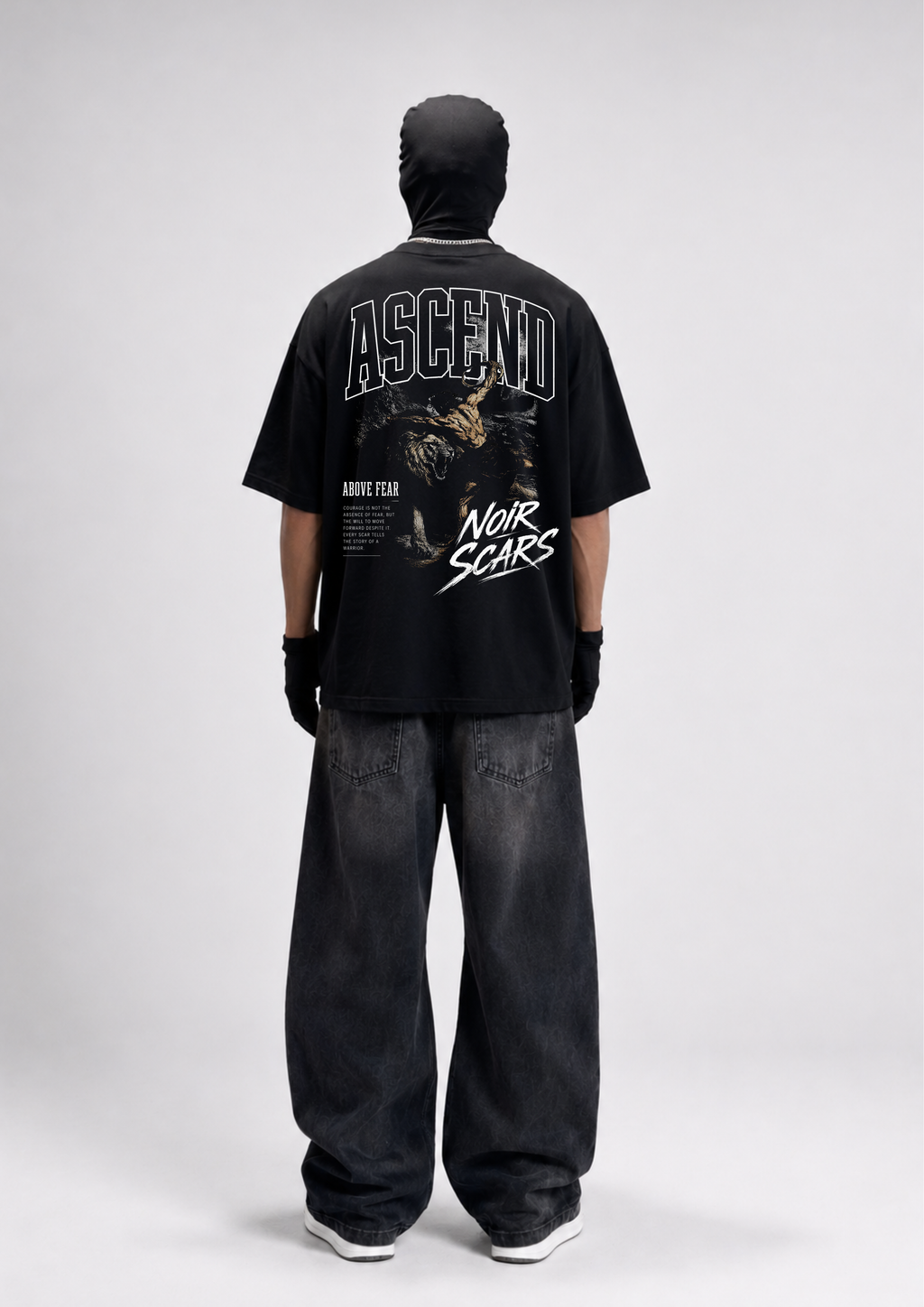 ASCEND - VELORIN PARIS BLACK OVERSIZED T-SHIRT