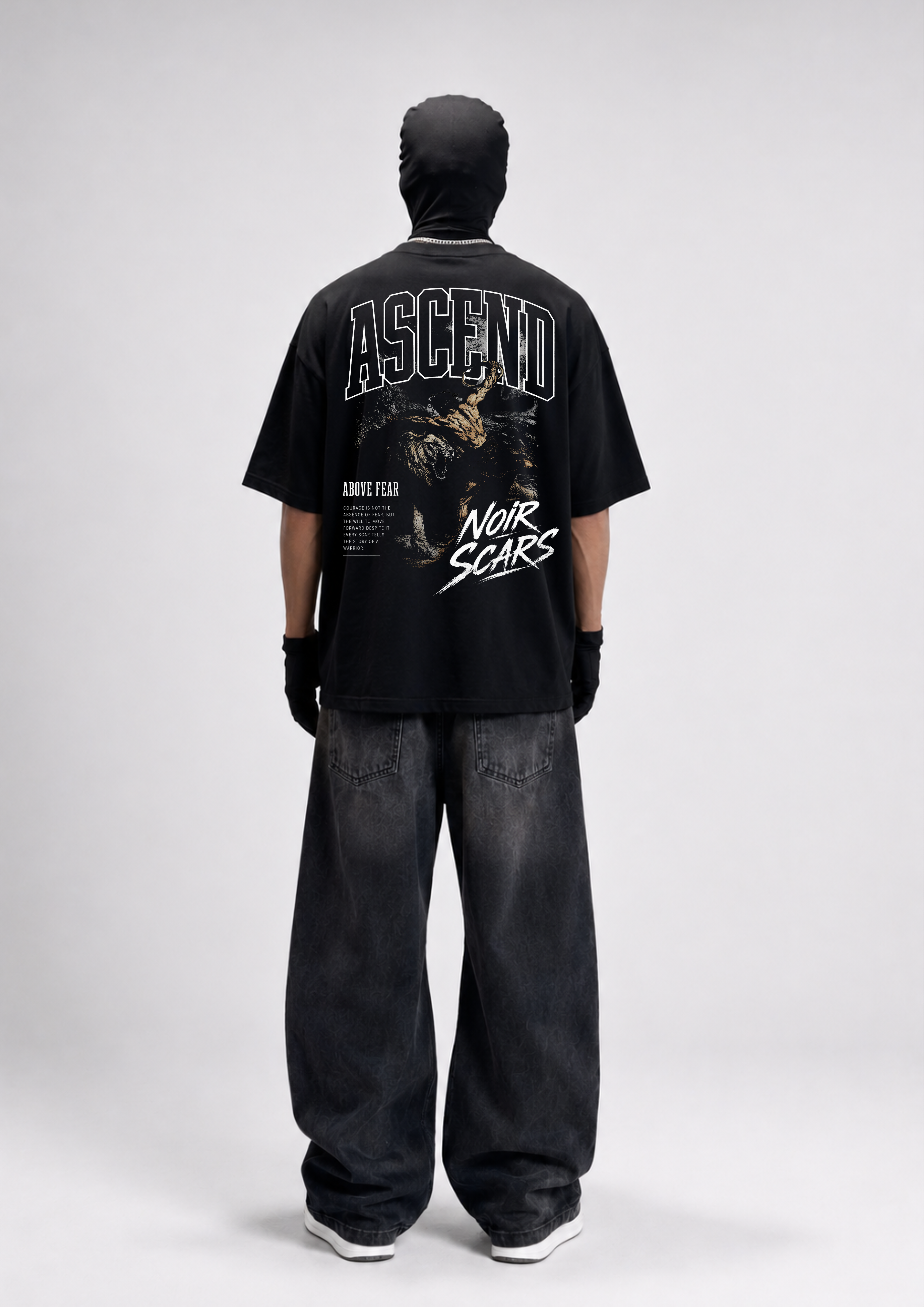 ASCEND - VELORIN PARIS BLACK OVERSIZED T-SHIRT