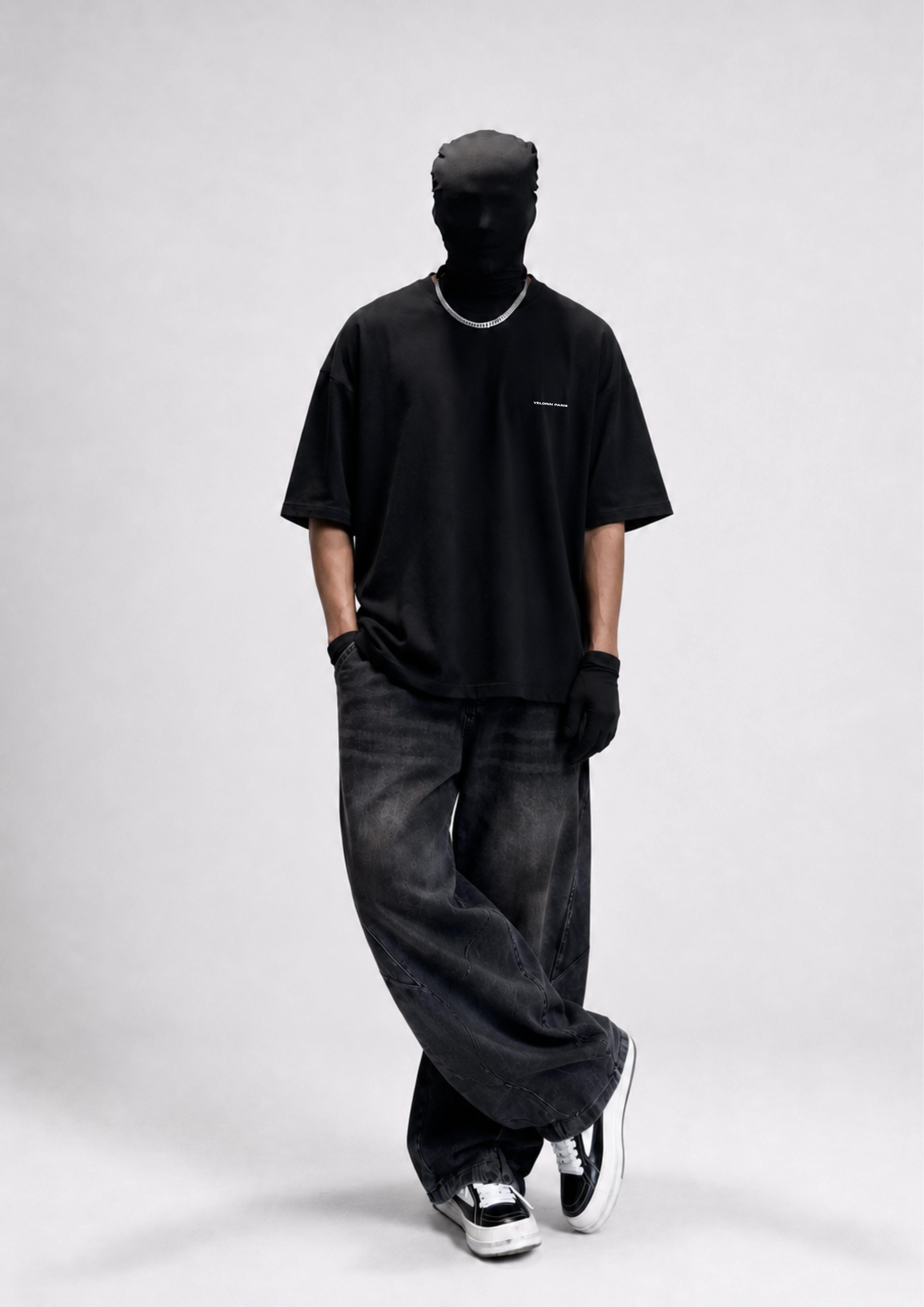 ASCEND - VELORIN PARIS BLACK OVERSIZED T-SHIRT