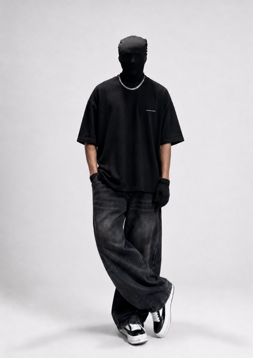 ASCEND - VELORIN PARIS BLACK OVERSIZED T-SHIRT
