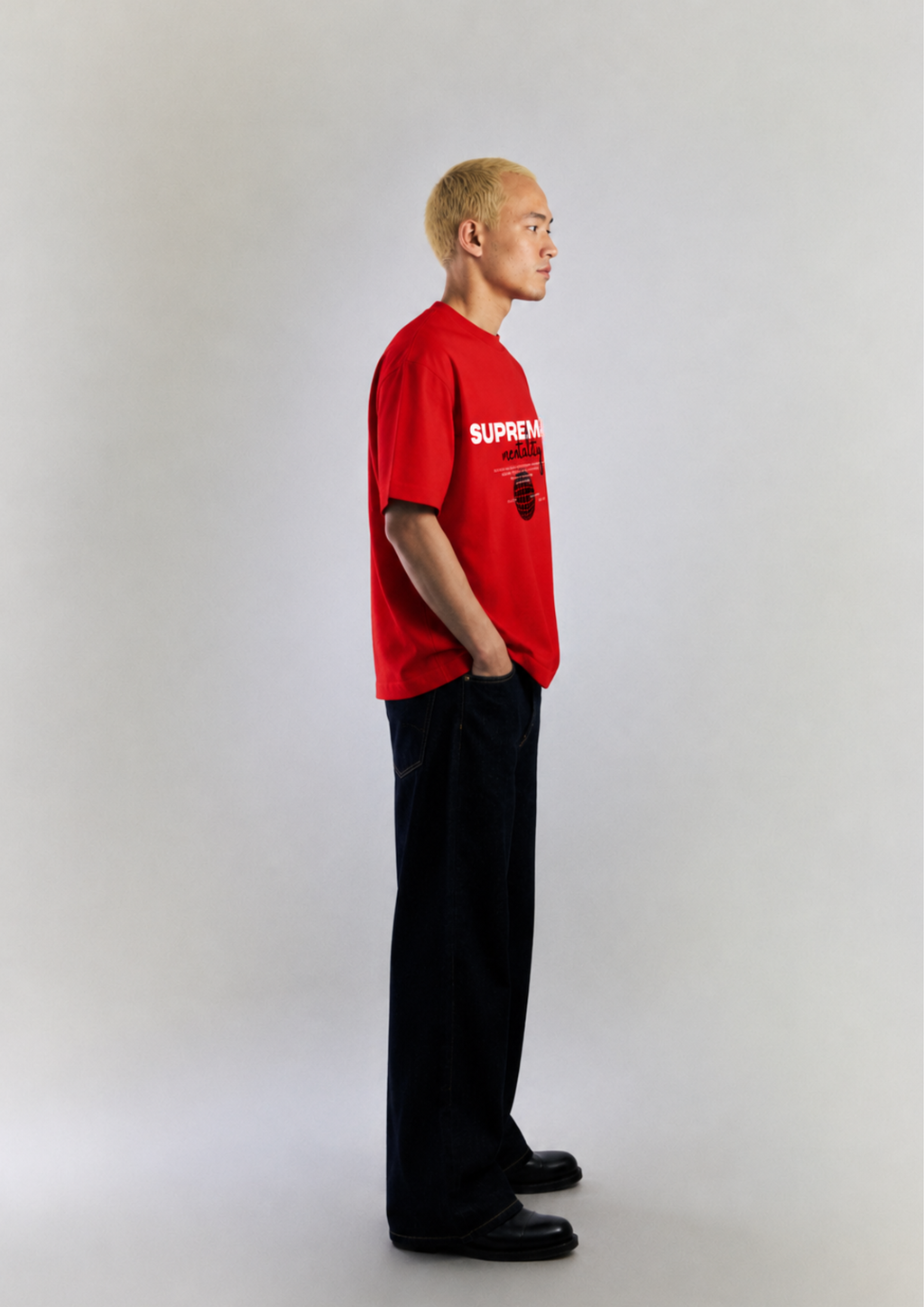 Supreme Mentality - VELORIN PARIS RED OVERSIZED T-SHIRT