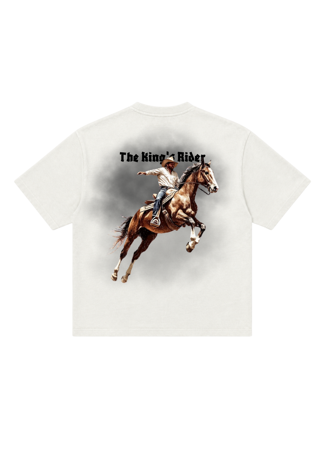 KING'S RIDER- VELORIN PARIS BLACK OVERSIZED T-SHIRT