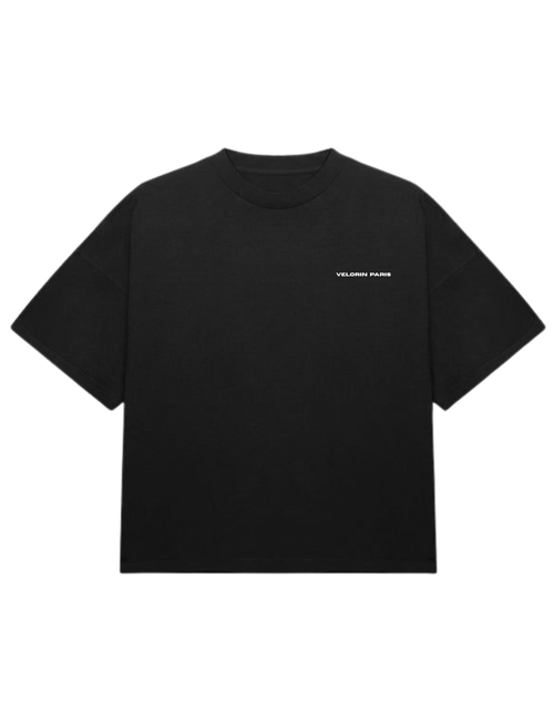 DIVINE - VELORIN PARIS BLACK OVERSIZED T-SHIRT