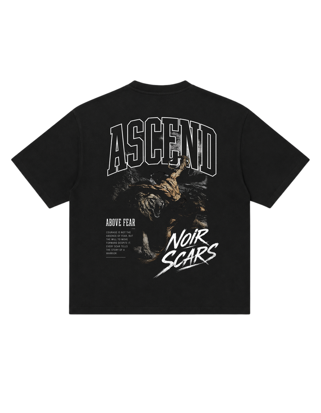 ASCEND - VELORIN PARIS BLACK OVERSIZED T-SHIRT