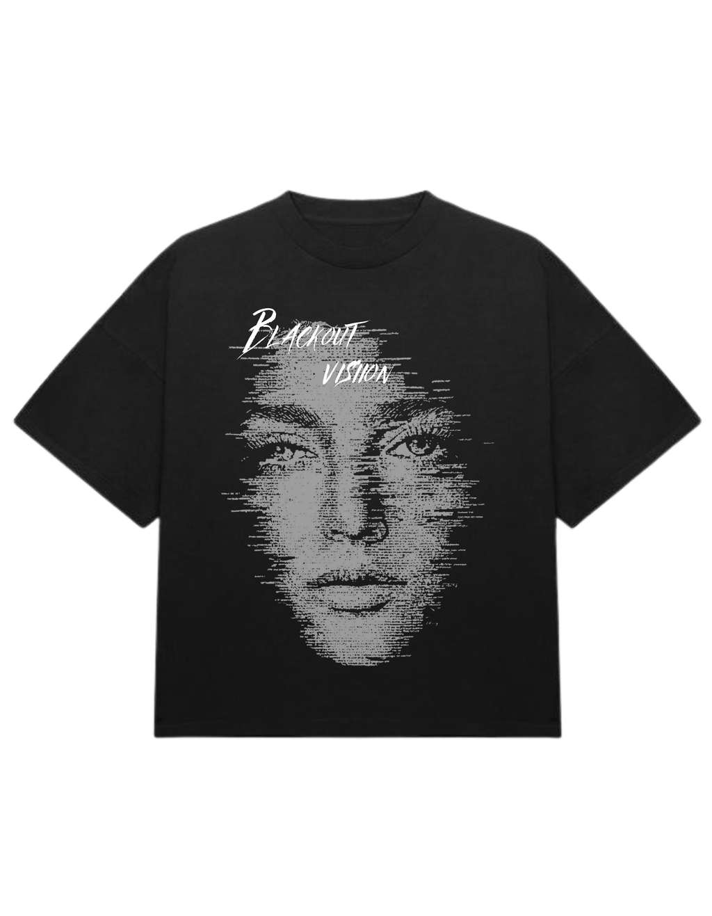 BLACKOUT VISION - VELORIN PARIS BLACK OVERSIZED T-SHIRT