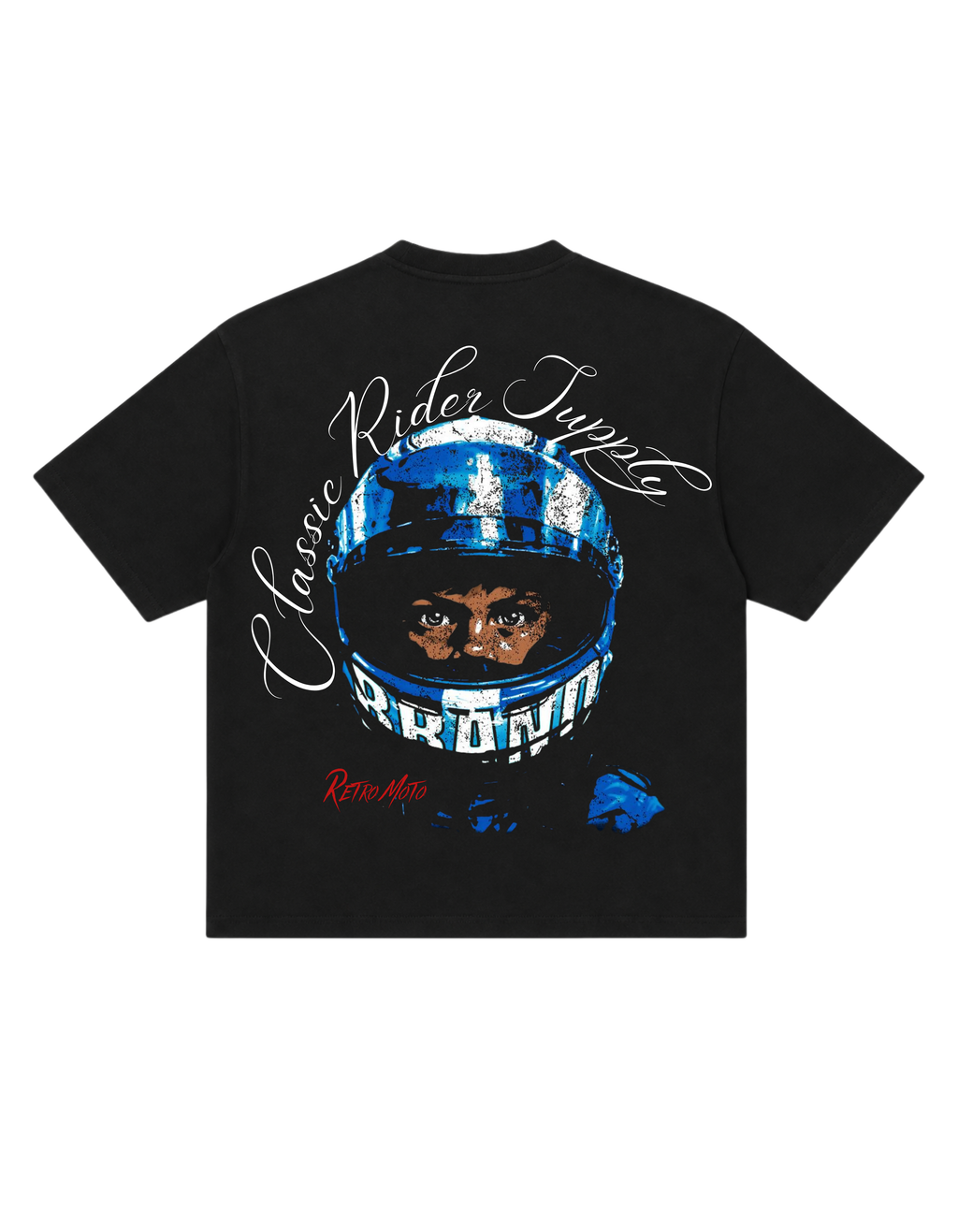 CLASSIC RIDER- VELORIN PARIS BLACK OVERSIZED T-SHIRT