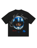 CLASSIC RIDER- VELORIN PARIS BLACK OVERSIZED T-SHIRT