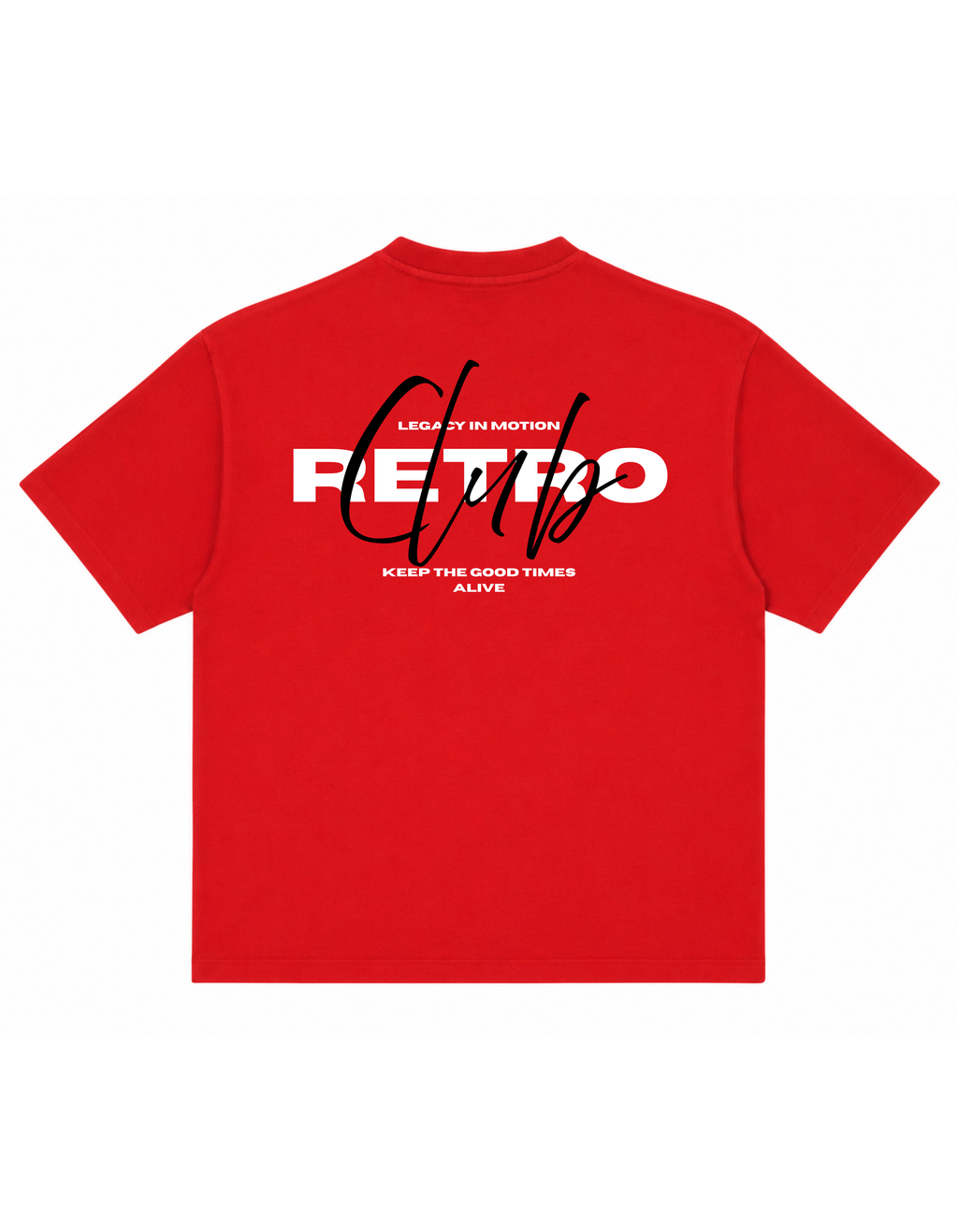 RETRO CLUB - VELORIN PARIS RED OVERSIZED T-SHIRT (Copy)