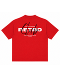RETRO CLUB - VELORIN PARIS RED OVERSIZED T-SHIRT (Copy)