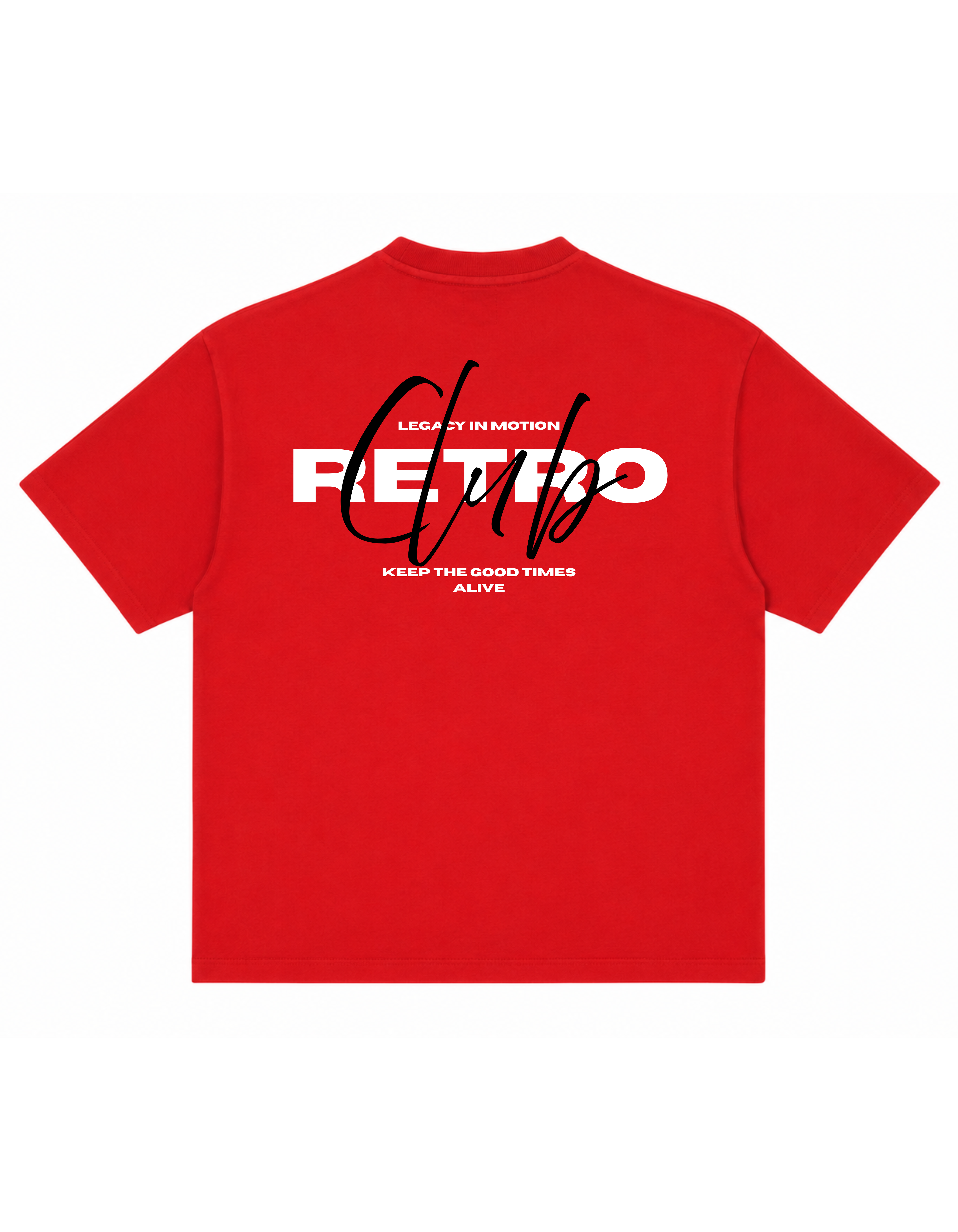 RETRO CLUB - VELORIN PARIS RED OVERSIZED T-SHIRT (Copy)